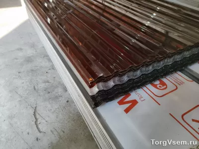 Профилированный монолитный поликарбонат фото