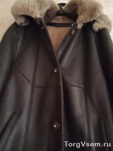 Кожаная натуральная дубленка фото 1